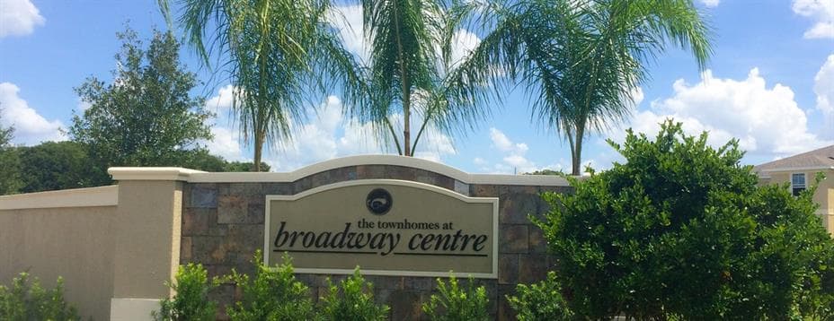 Sign — Broadway Centre Townhomes, Brandon FL