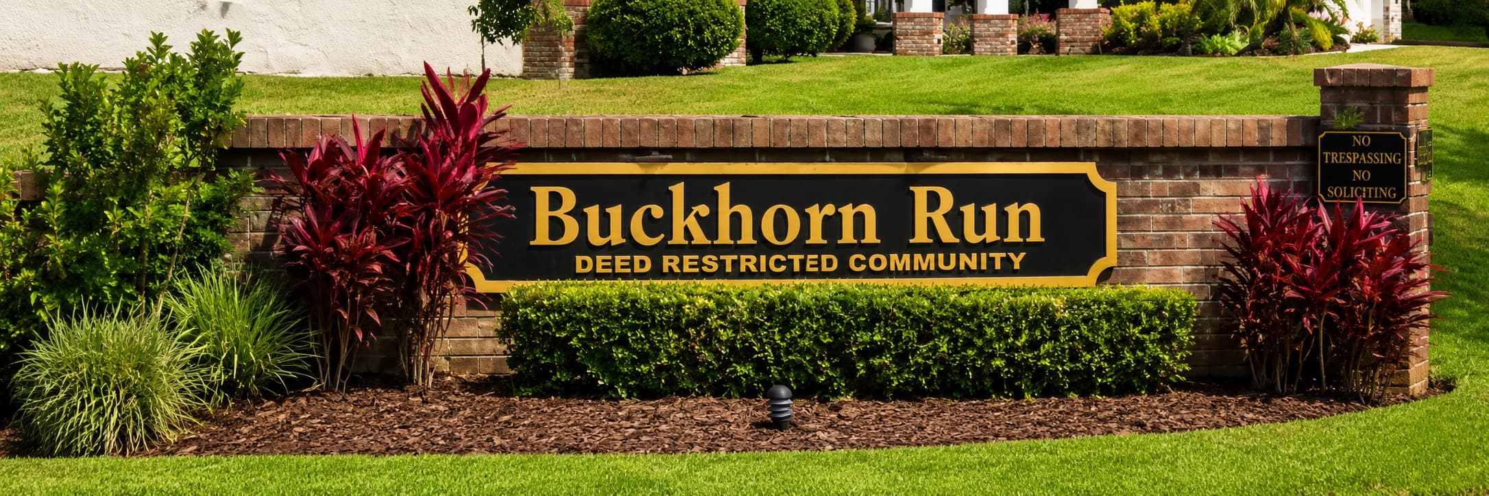 Buckhorn run valrico fl entrance sign — Buckhorn Run, Valrico FL